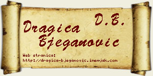 Dragica Bjeganović vizit kartica